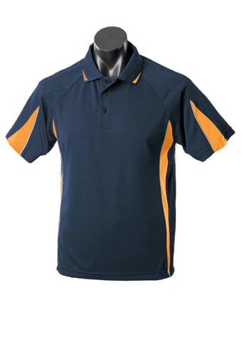 Aussie Pacific Men's Eureka Polo Shirt 1304 Casual Wear Aussie Pacific Navy/Gold/Ashe S 